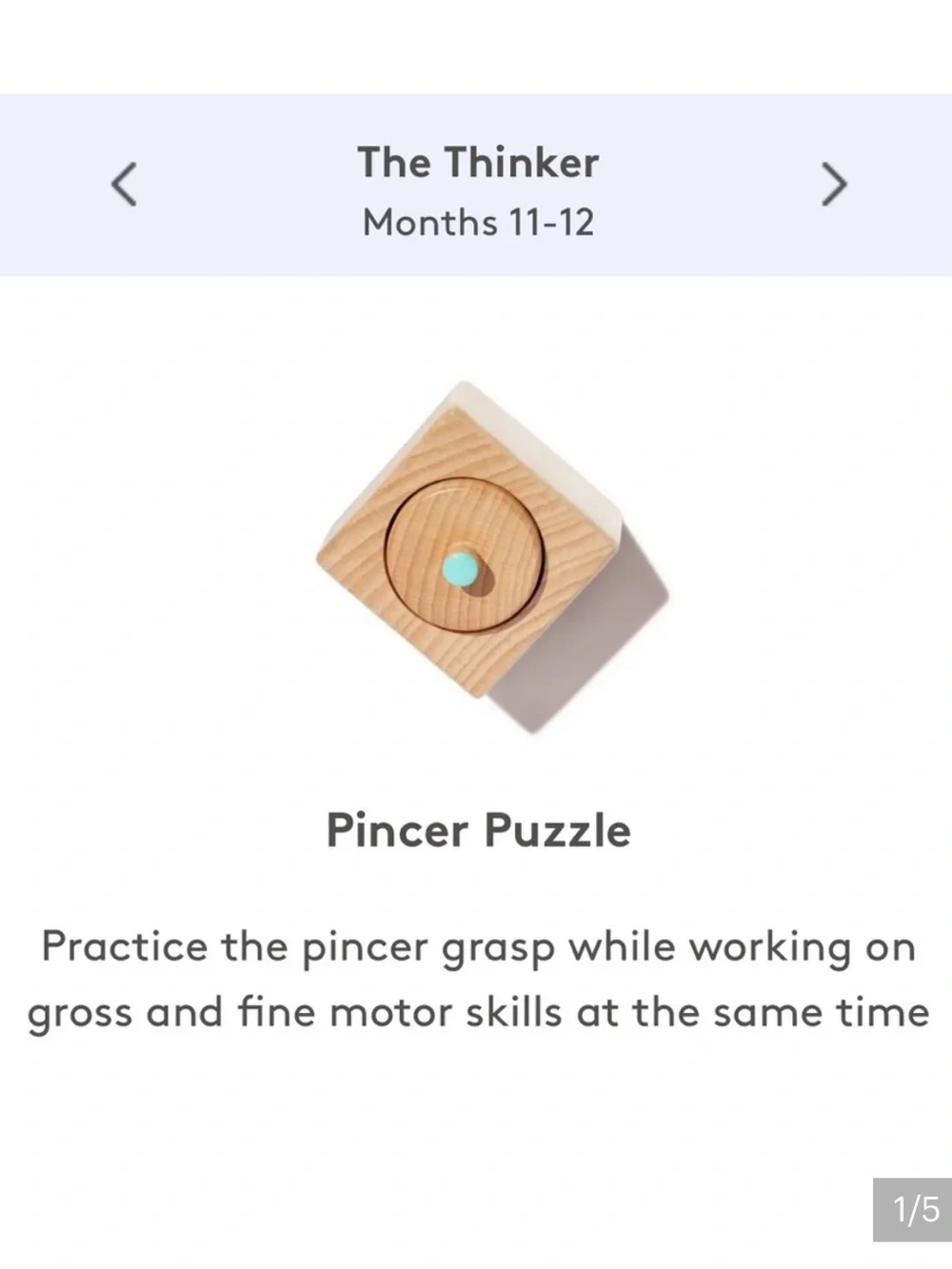 Lovevery | Pincer Puzzle & Play Guide 11-12 Months The Thinker